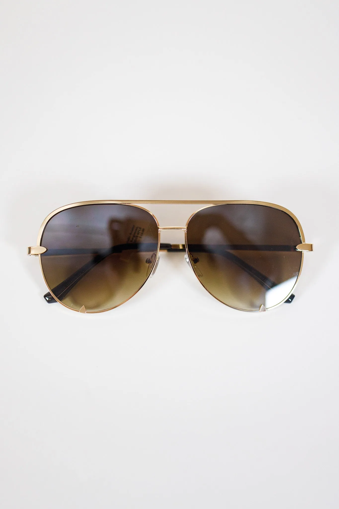 Metallic Aviator Sunglasses, VARIOUS