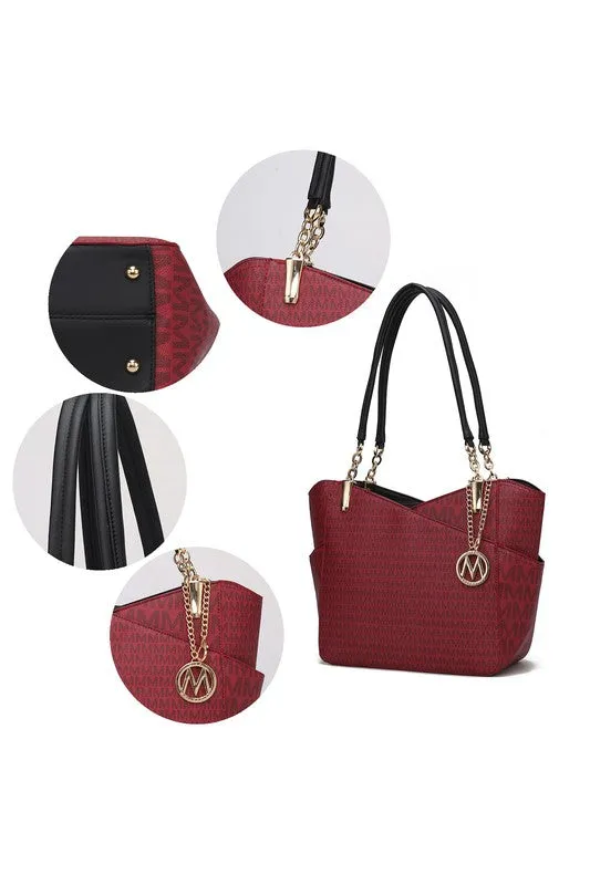 Mia K Fashion Collection Jules Printed Tote Handbag