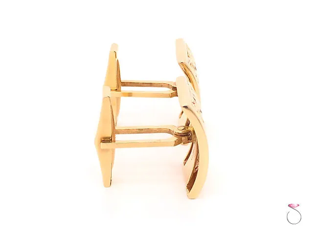 Ming's Hawaii Longevity Cufflinks In 14K Yellow Gold