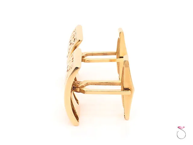 Ming's Hawaii Longevity Cufflinks In 14K Yellow Gold