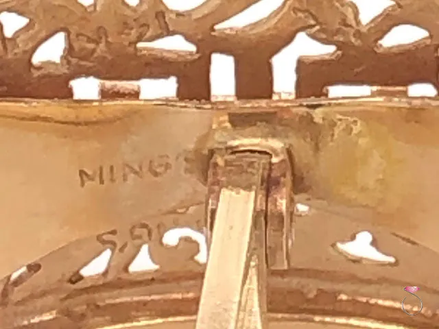 Ming's Hawaii Longevity Cufflinks In 14K Yellow Gold