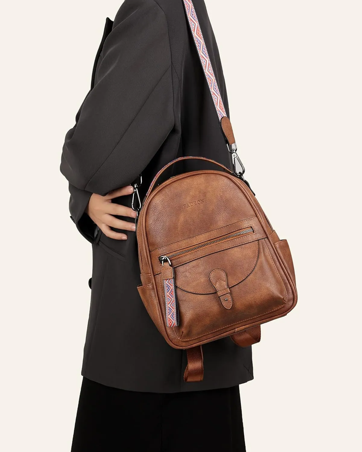 Mini Leather Backpack for Women, Designer Shoulder Backpacks, Ladies Fashion Handbag