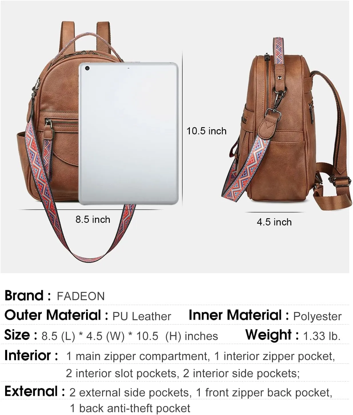 Mini Leather Backpack for Women, Designer Shoulder Backpacks, Ladies Fashion Handbag
