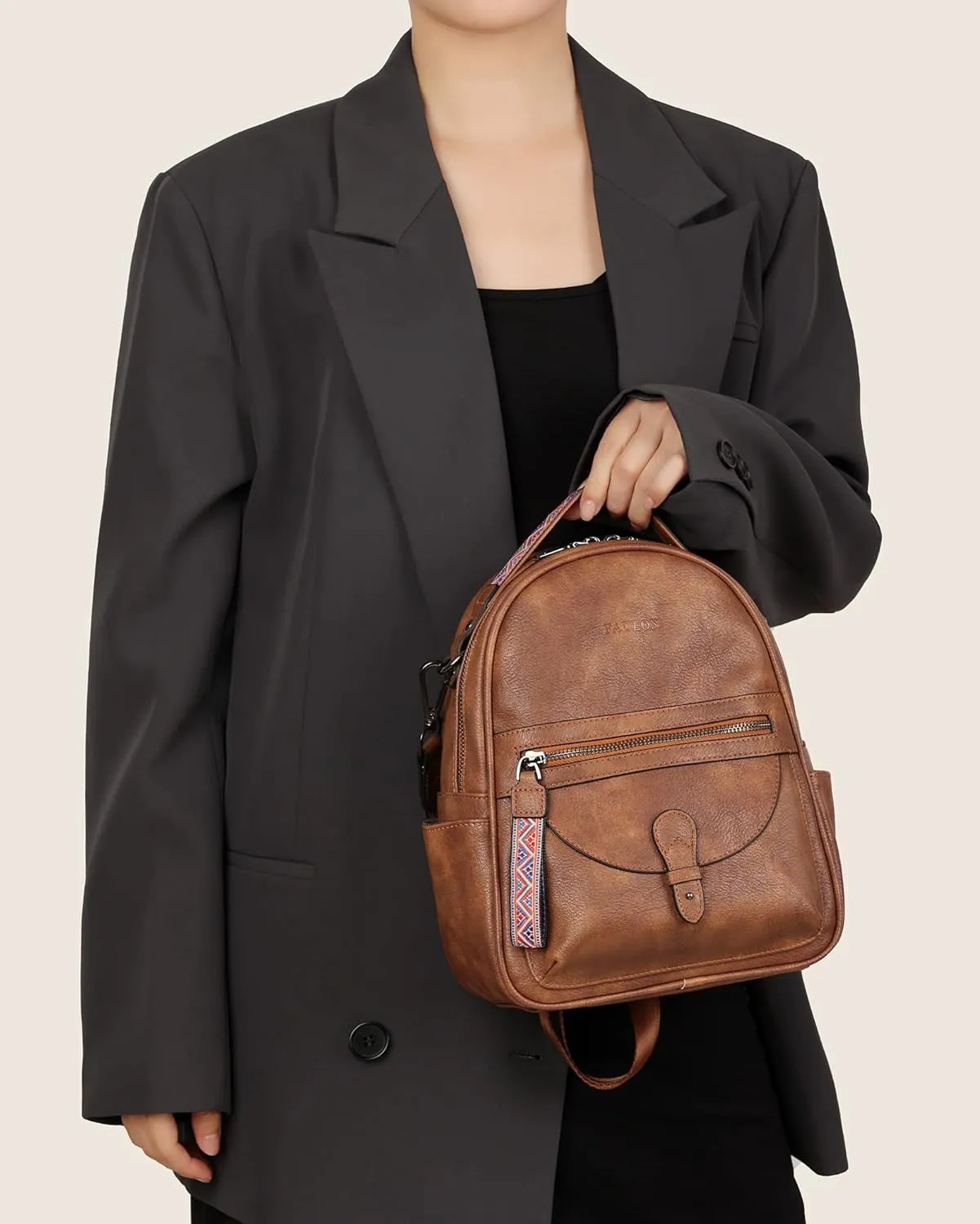 Mini Leather Backpack for Women, Designer Shoulder Backpacks, Ladies Fashion Handbag