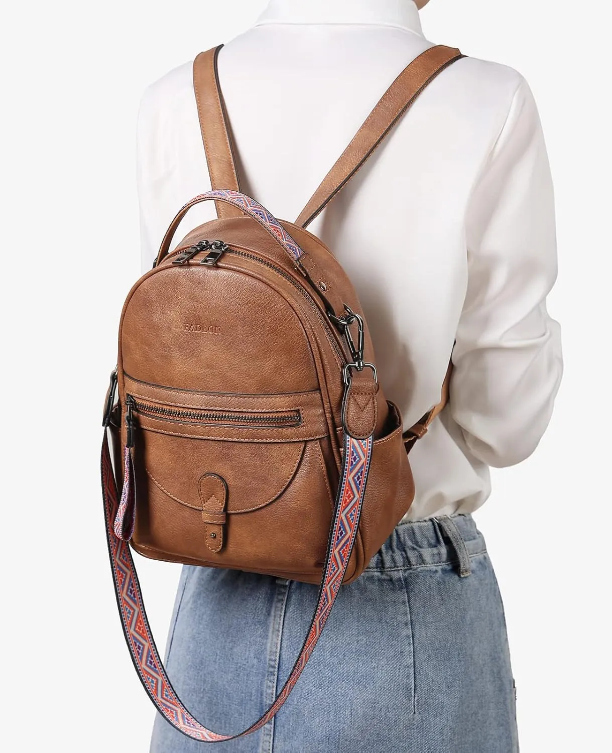 Mini Leather Backpack for Women, Designer Shoulder Backpacks, Ladies Fashion Handbag
