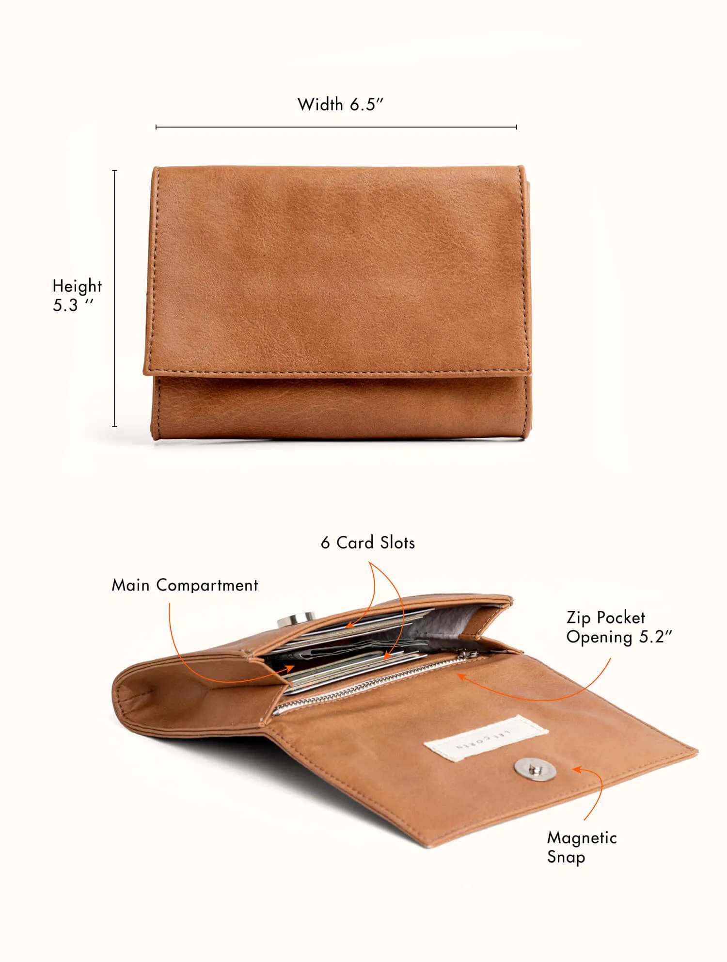 Minimal Wallet, Vintage Blue Arches