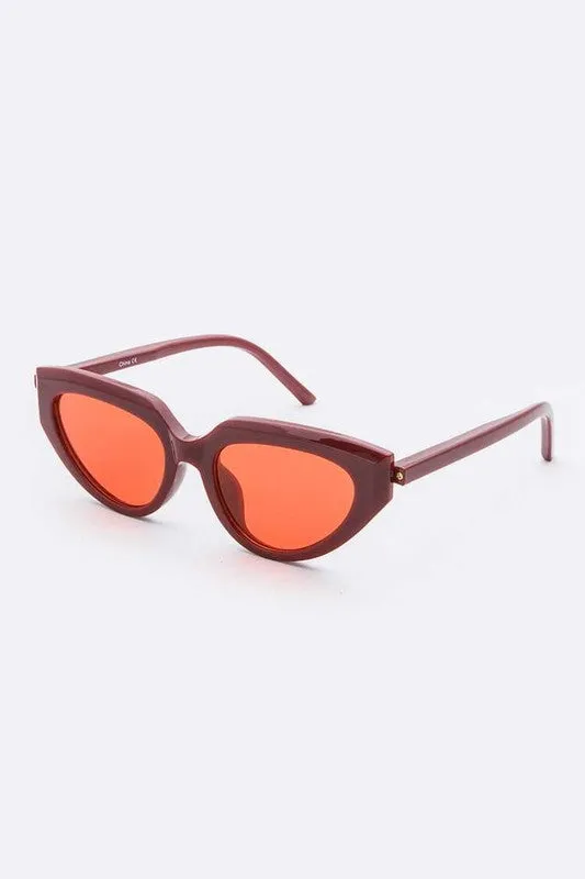 Mix Color Retro Cat Eye Sunglasses Set
