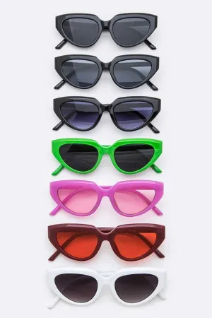 Mix Color Retro Cat Eye Sunglasses Set