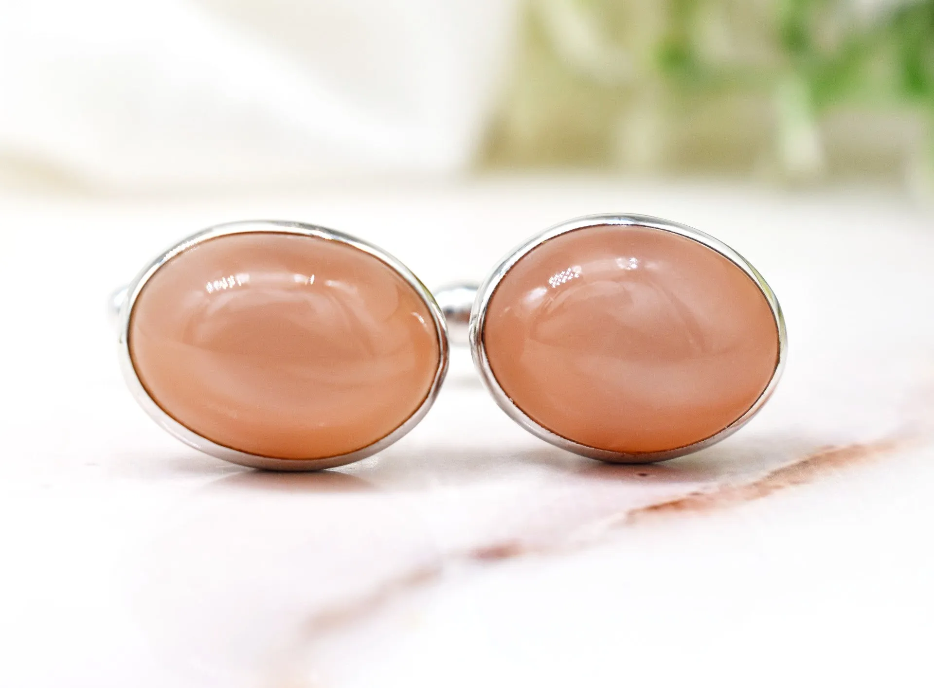 MOON STONE CUFFLINKS