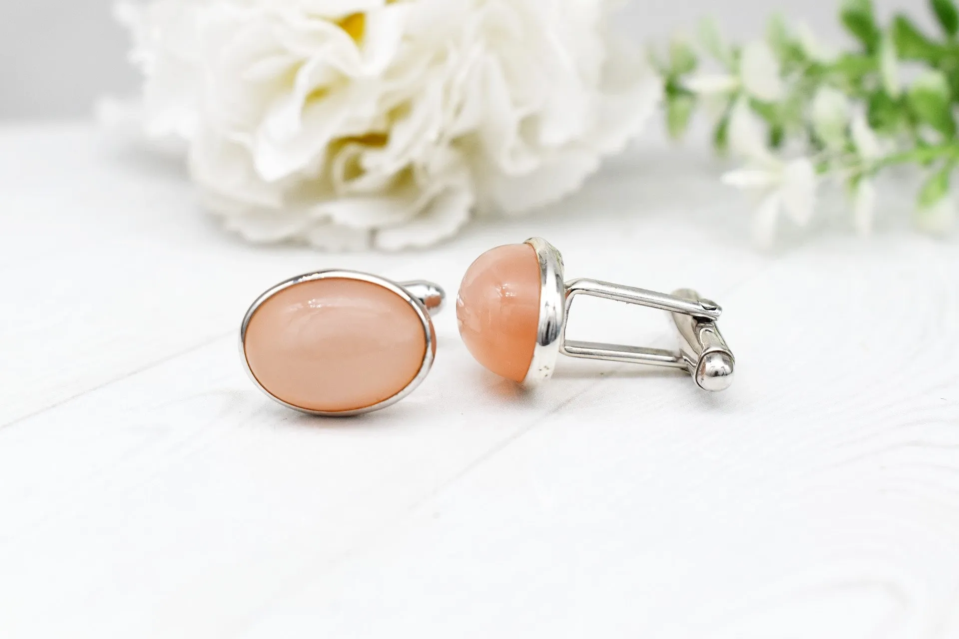 MOON STONE CUFFLINKS