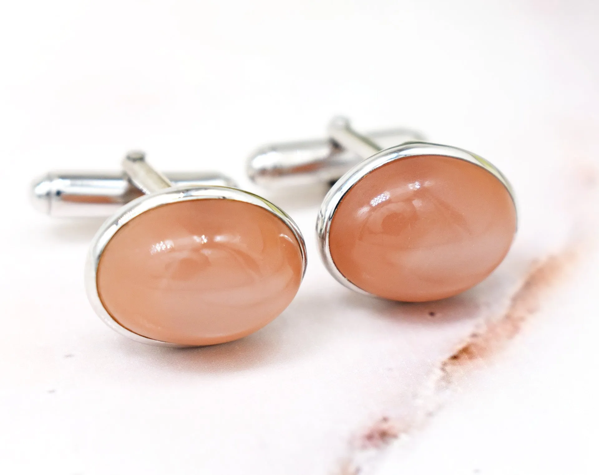 MOON STONE CUFFLINKS