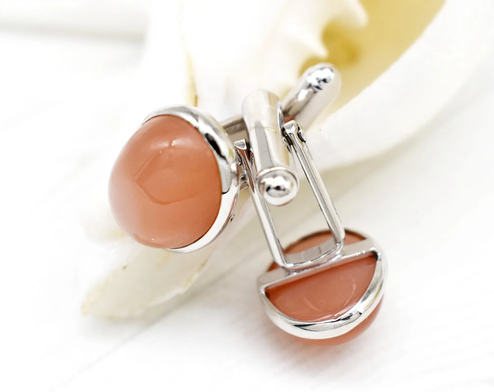 MOON STONE CUFFLINKS