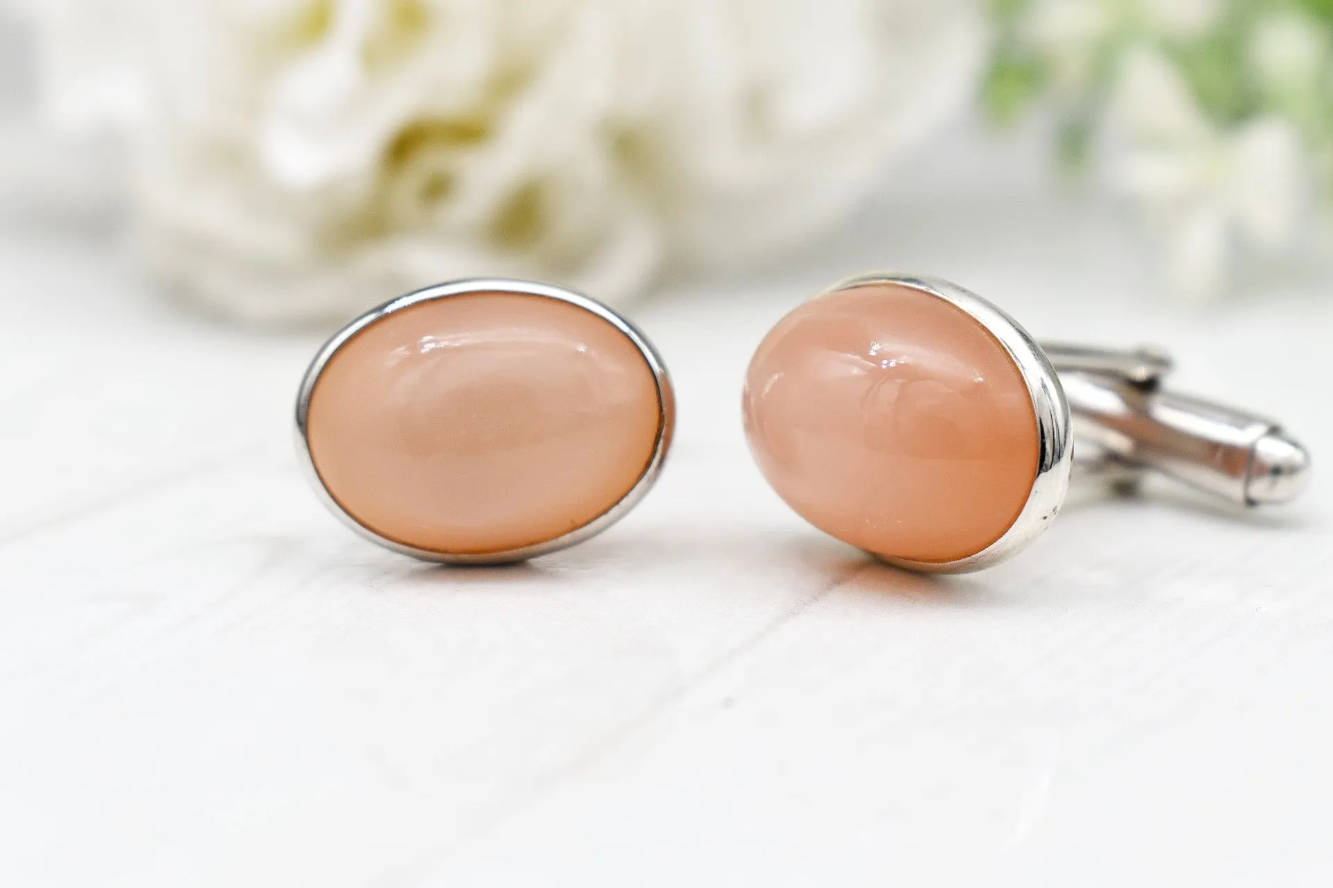 MOON STONE CUFFLINKS