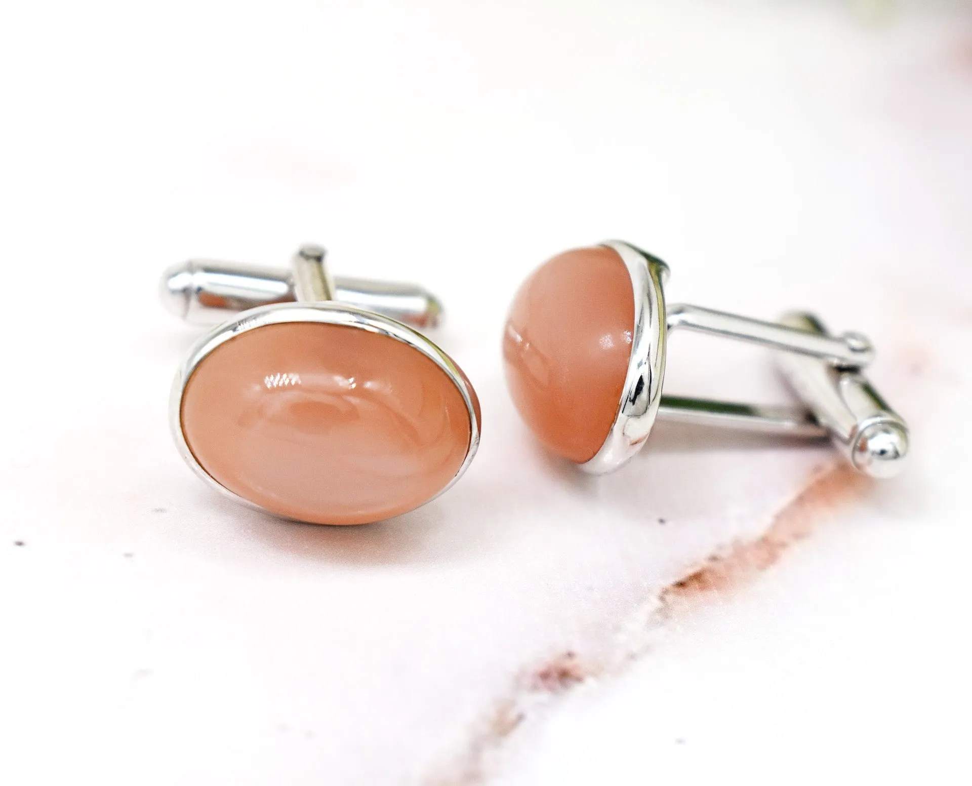 MOON STONE CUFFLINKS