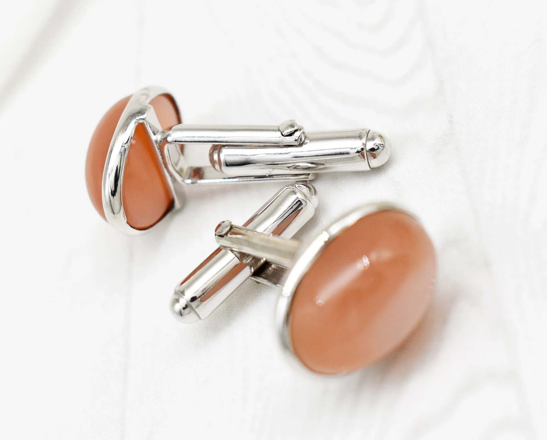 MOON STONE CUFFLINKS