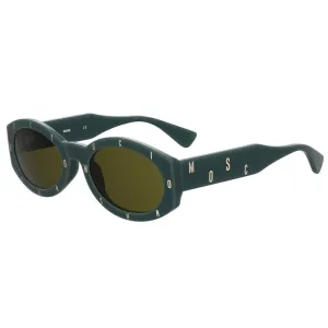 MOSCHINO MOS141S1EDF5Q Women Green Sunglasses Acetate Print Oval Casual Eyewears