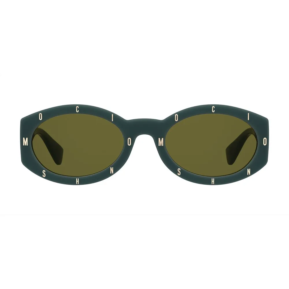 MOSCHINO MOS141S1EDF5Q Women Green Sunglasses Acetate Print Oval Casual Eyewears