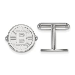 NHL Licensed Boston Bruins Sterling Silver Cufflinks