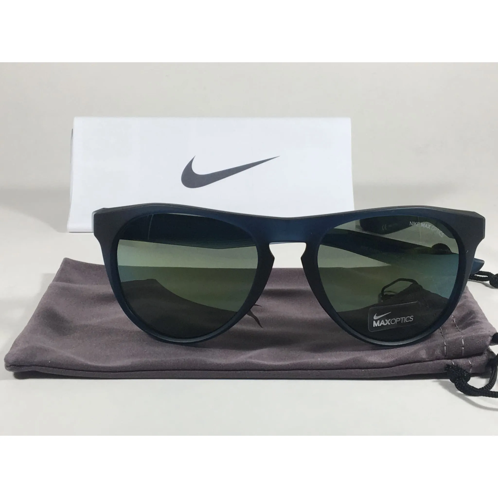 Nike Essential Jaunt Sunglasses R EV1007 440 416 Matte Blue Green Mirror Lens