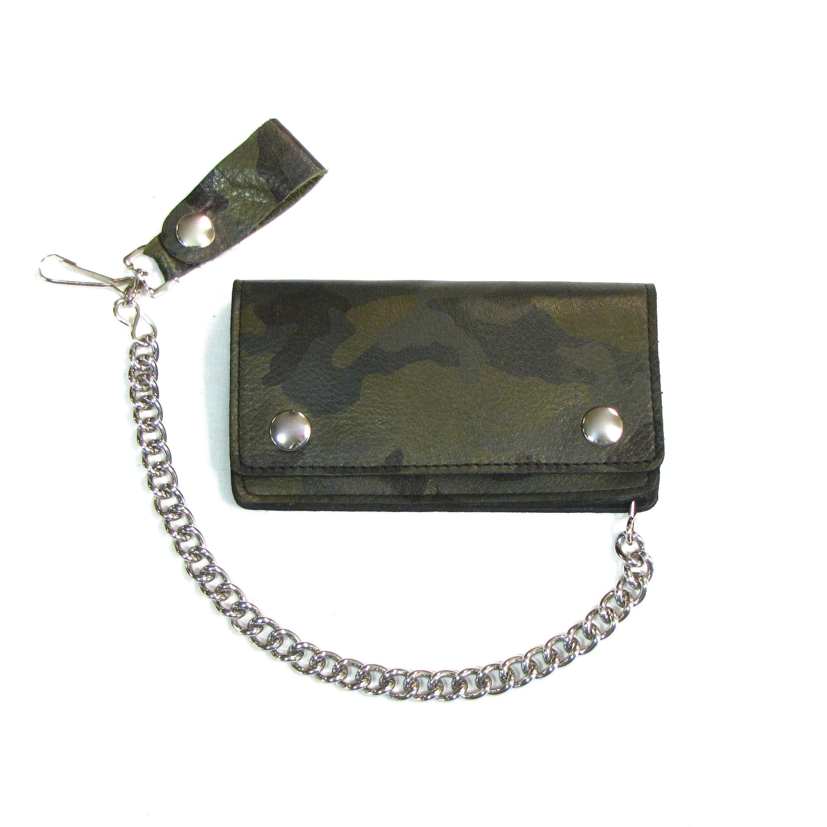 OCF410  6" Biker Wallet- Olive Camo Print