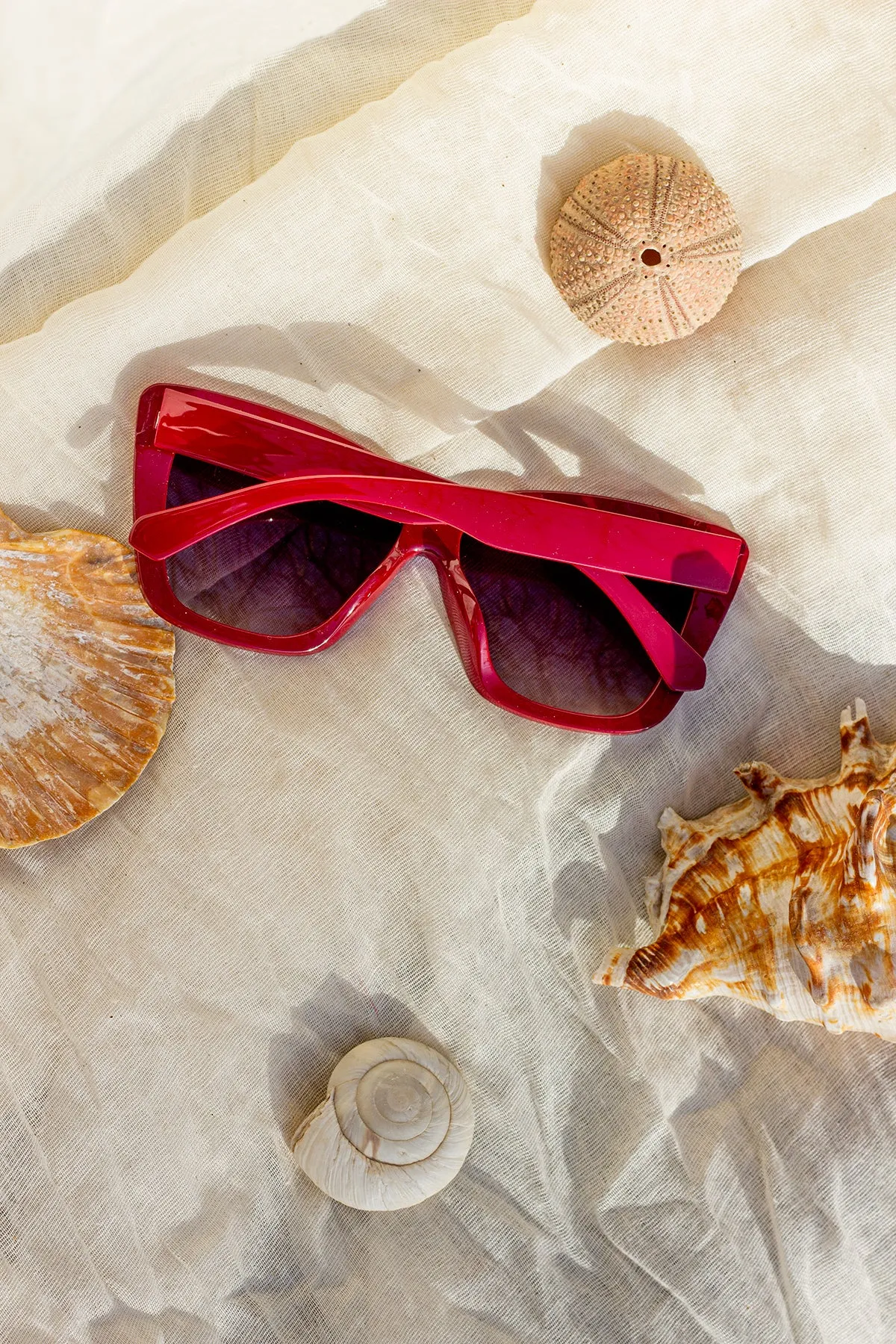 Oversize Triangle Cat Eye Sunglasses