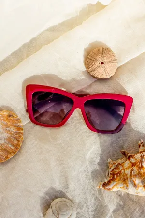 Oversize Triangle Cat Eye Sunglasses