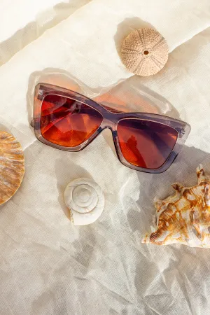 Oversize Triangle Cat Eye Sunglasses