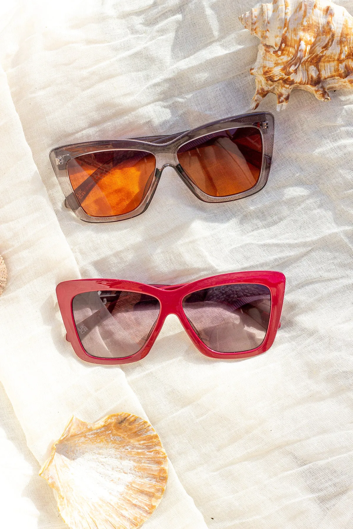 Oversize Triangle Cat Eye Sunglasses