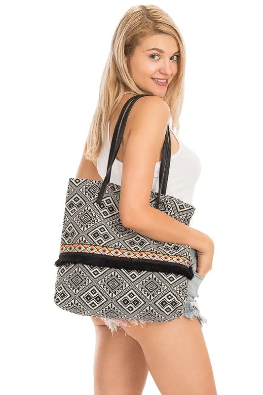 PARADISE PRINTED TOTE BAG