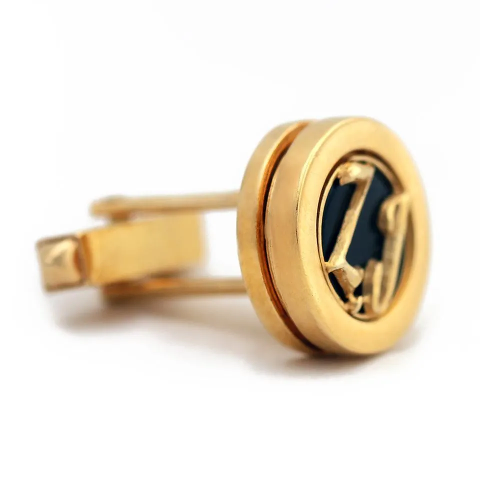 Personalized initial letter cufflinks