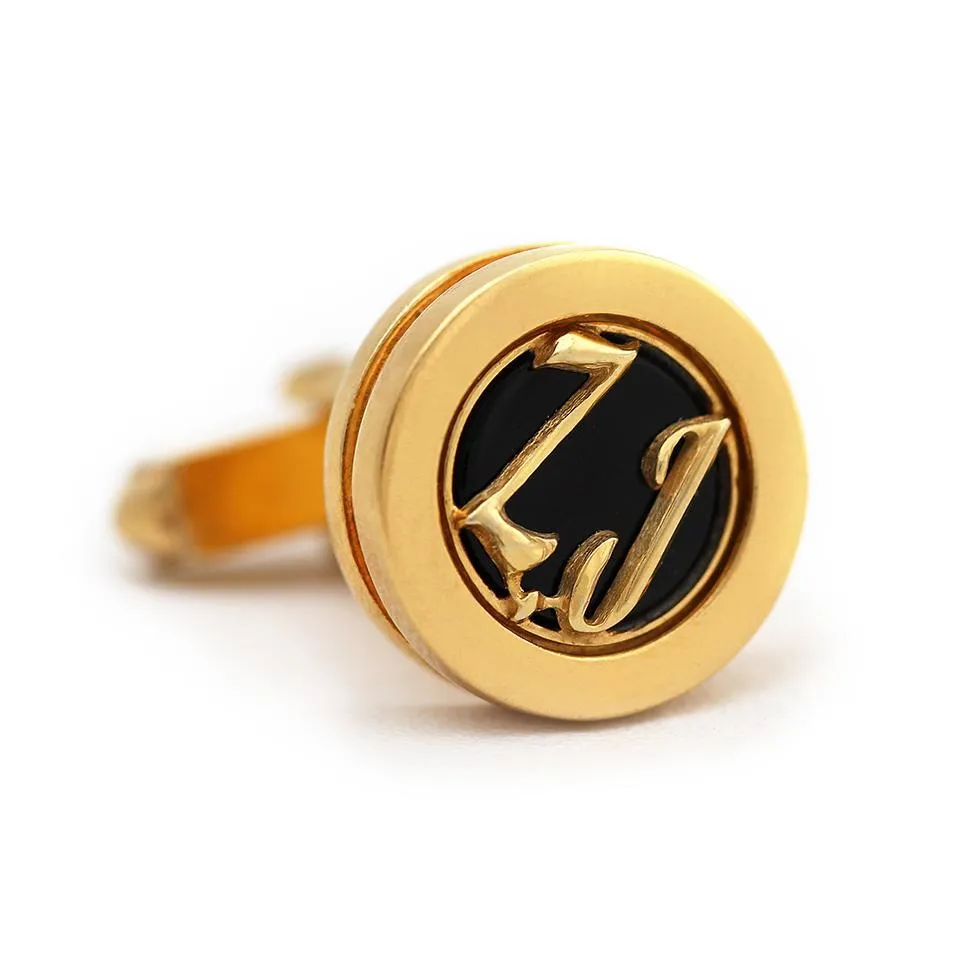 Personalized initial letter cufflinks
