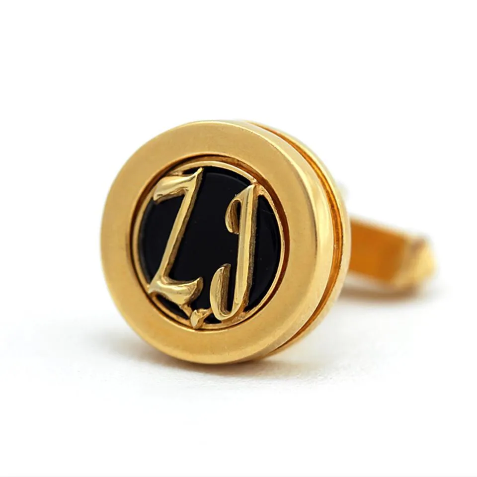 Personalized initial letter cufflinks