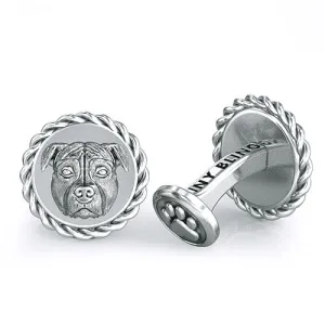 Pit bull Dapper Cufflinks