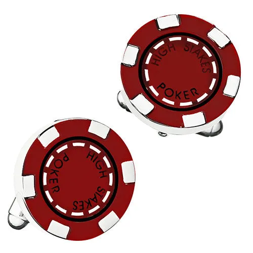 Poker Chip Cufflinks
