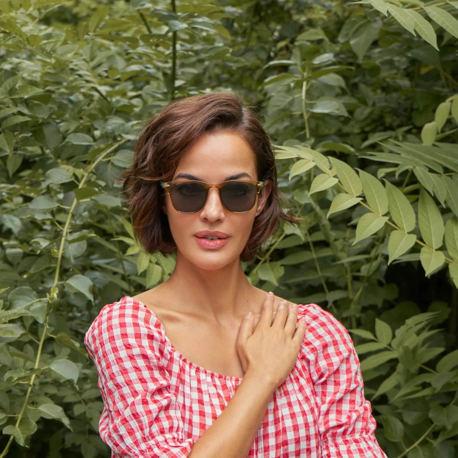 Powder Carina Sunglasses - Turq/Nude