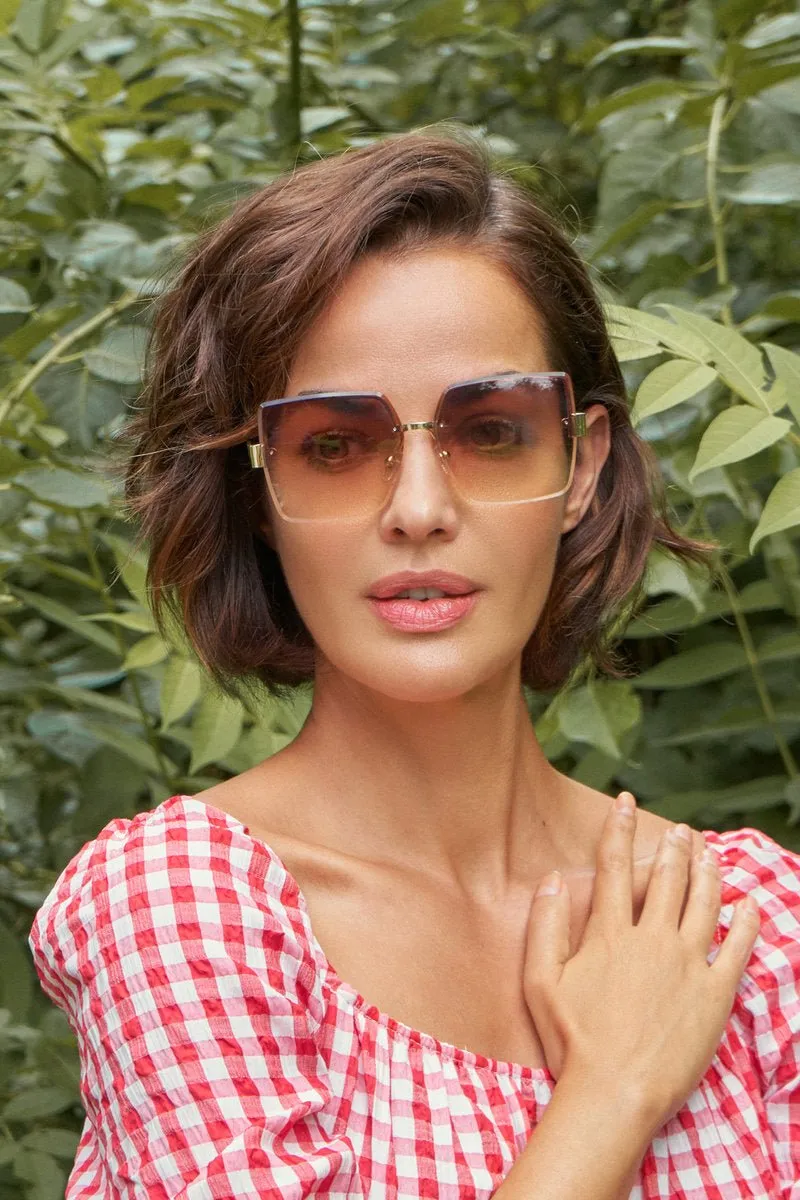 Powder Dahlia Luxe Sunglasses