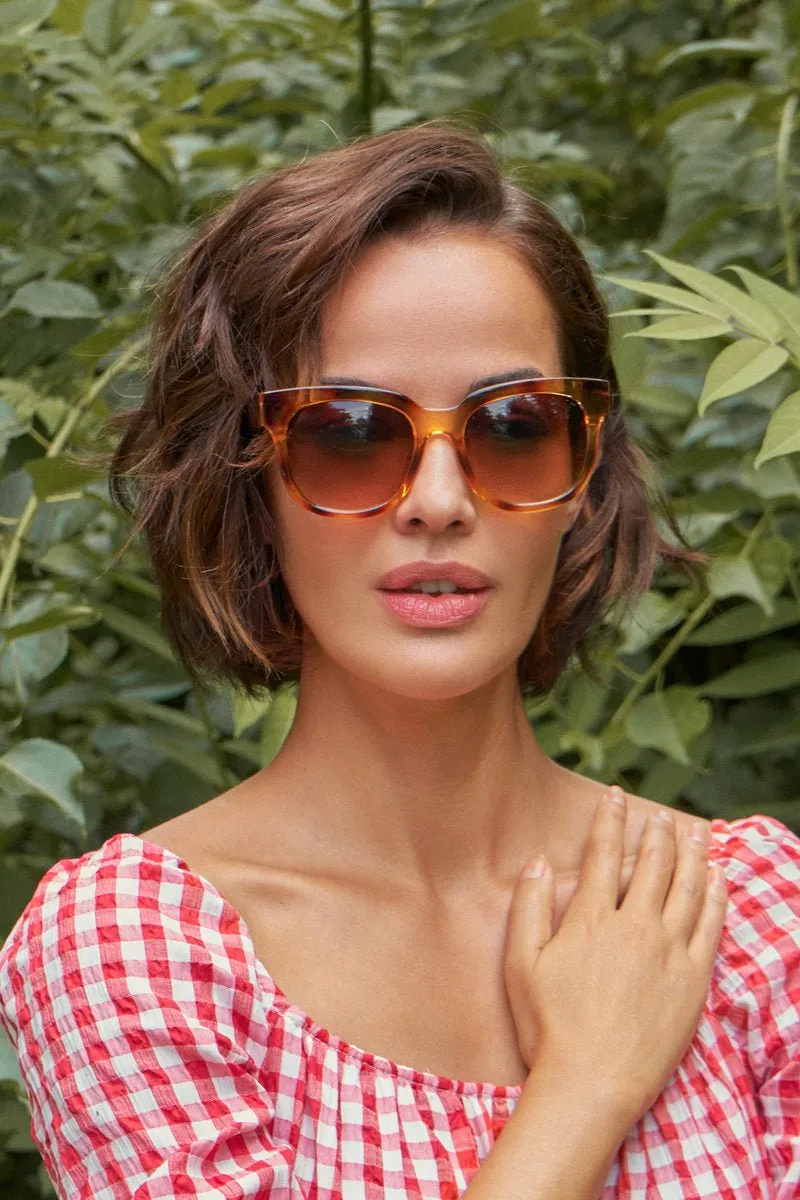 Powder Limited Edition Elena Sunglasses Sunburst Tortoiseshell