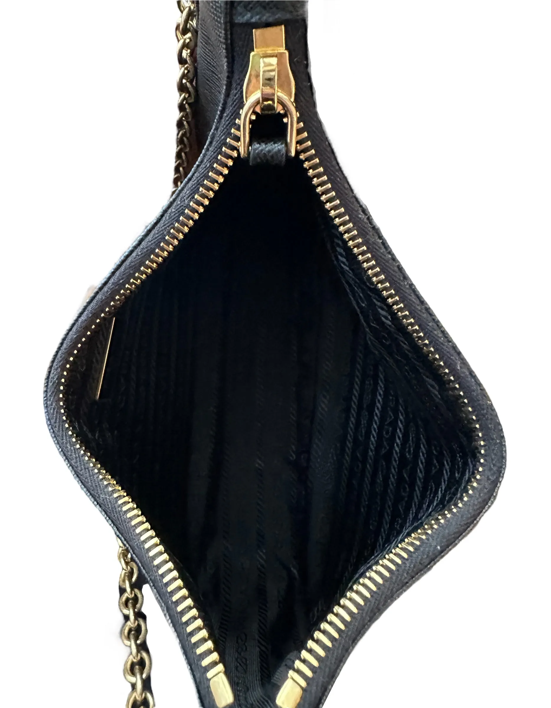 Prada Black Saffiano Lux Leather Re-Edition 2005 Crossbody Bag