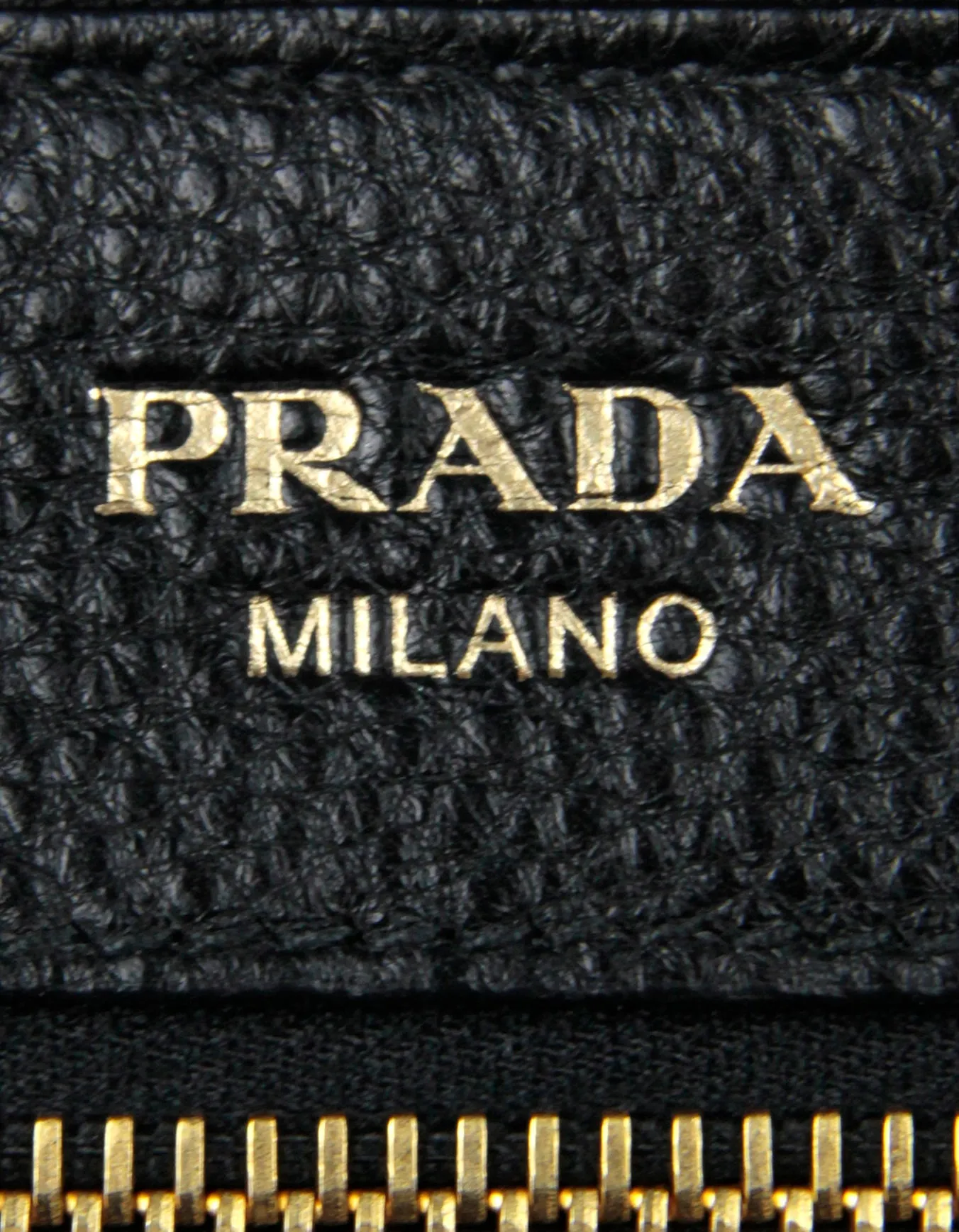 Prada Black Vitello Daino Leather Crossbody Bag