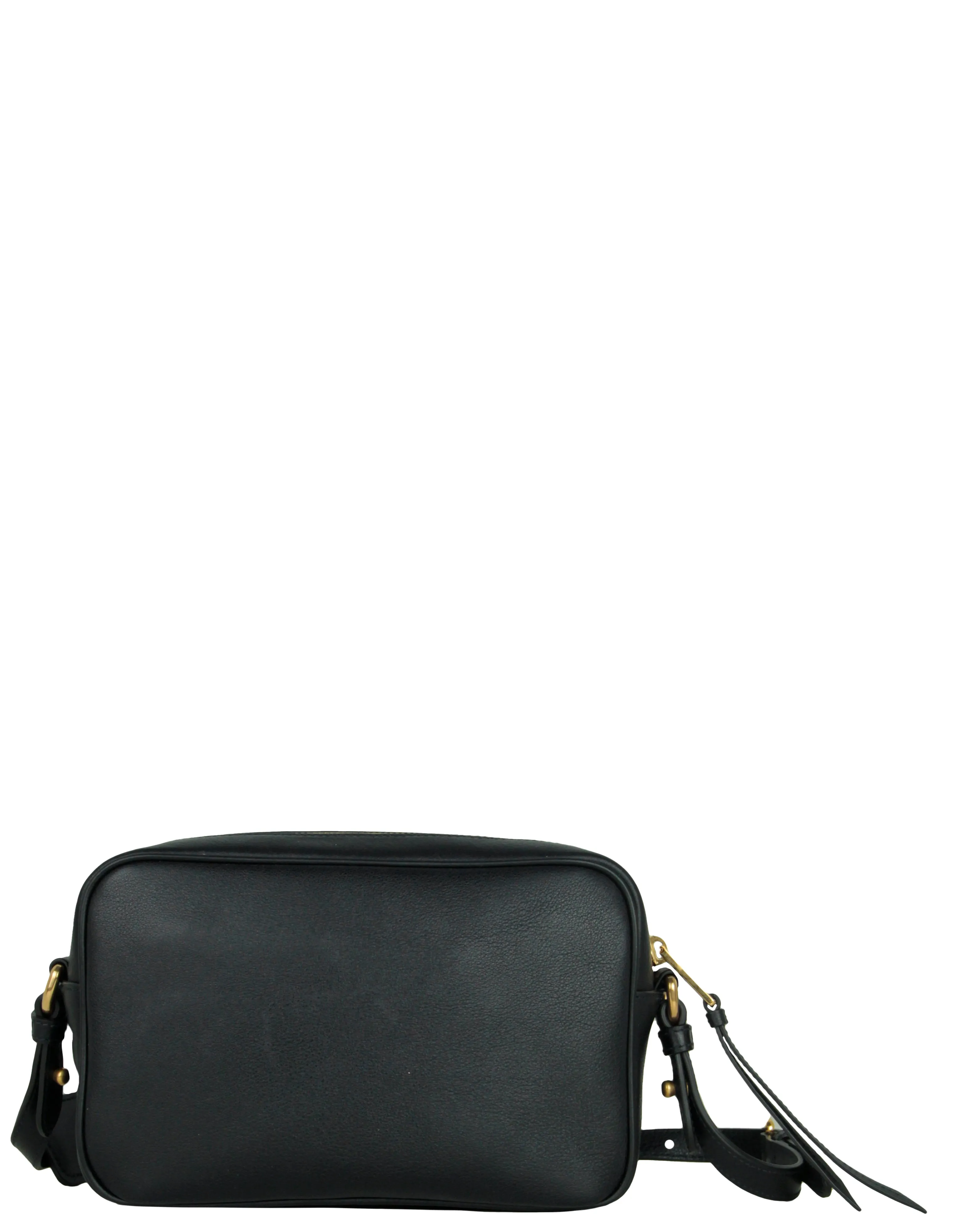 Prada Black/Gold Vitello Leather Phenix Camera Crossbody Bag