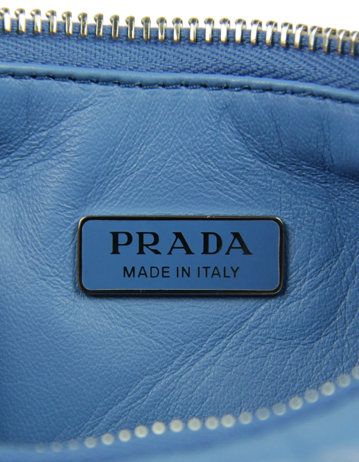Prada Blue Padded Nappa-Leather Re-Edition Shoulder Bag