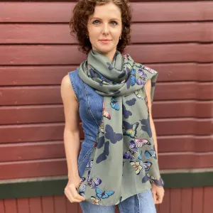 Printed Chiffon Scarf - 3300