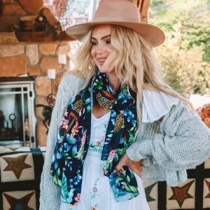 Printed Chiffon Scarf - 3300