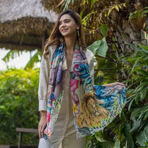 Printed Chiffon Scarf - 3300