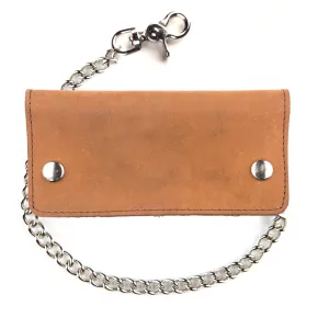 PU342  Pull-Up Leather Credit Card Biker Wallet