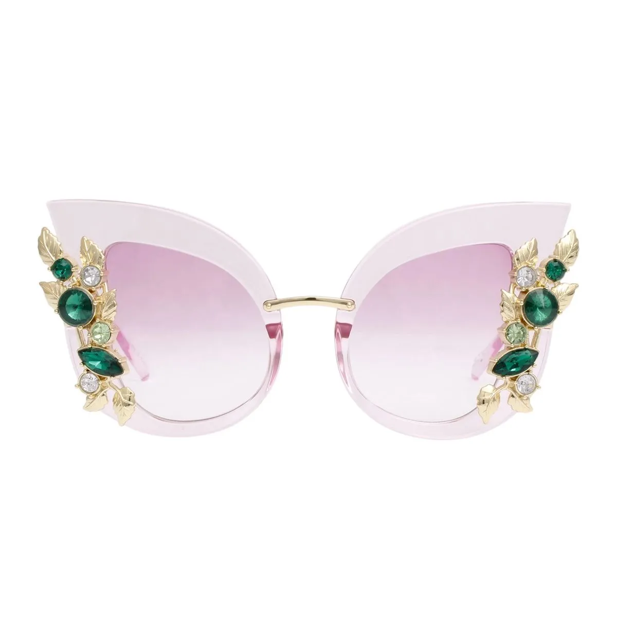 Purple Vintage Crystal Cat Eye Eyewear