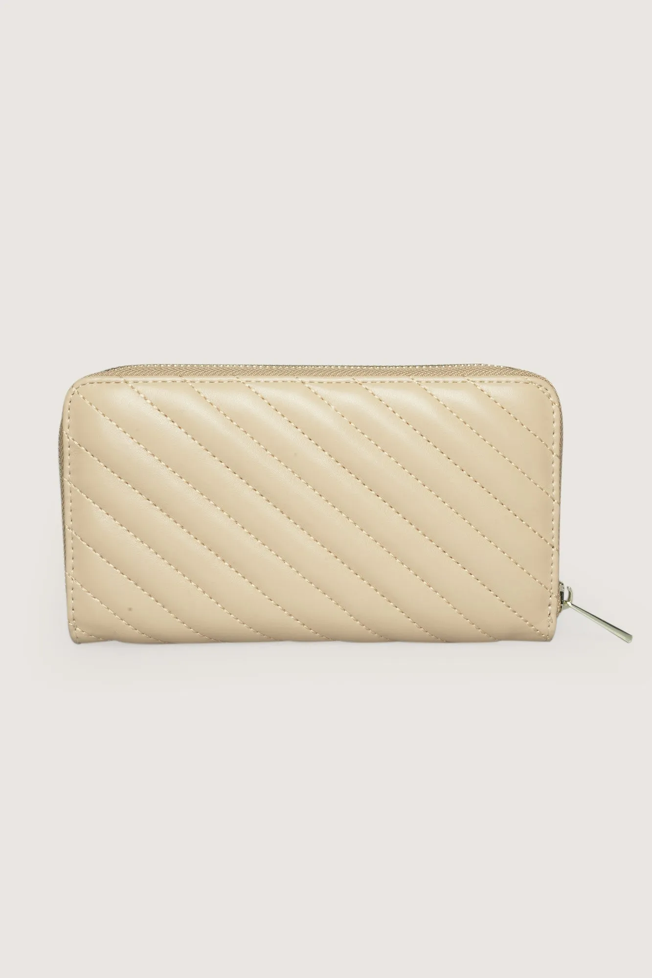 Quilted Long Zip Wallet