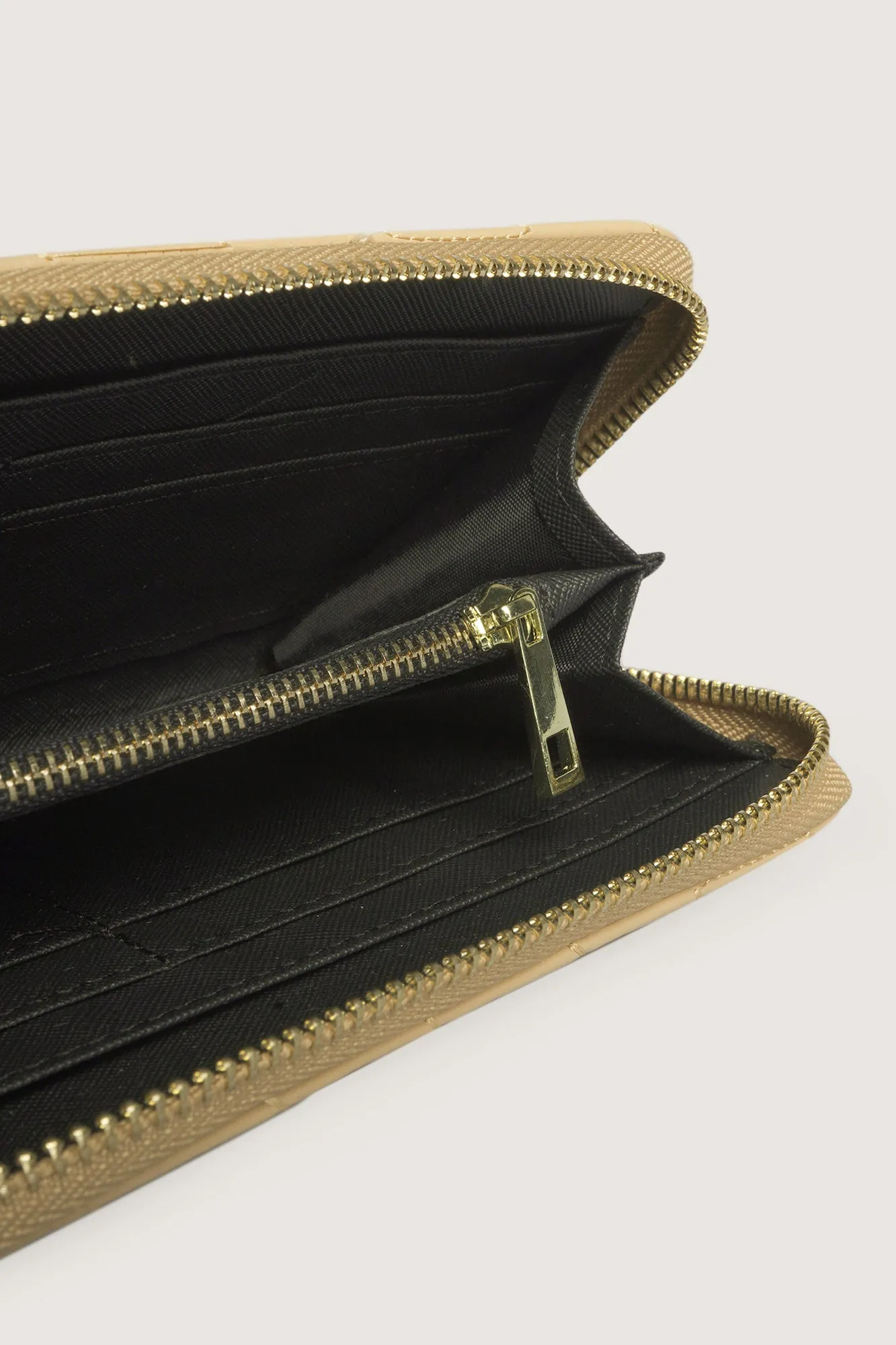 Quilted Long Zip Wallet