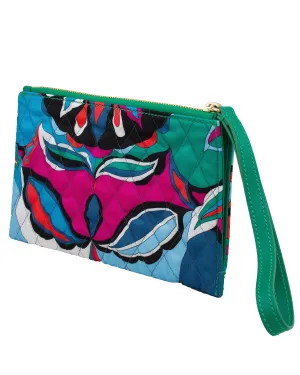 Quilted Silk Wristlet