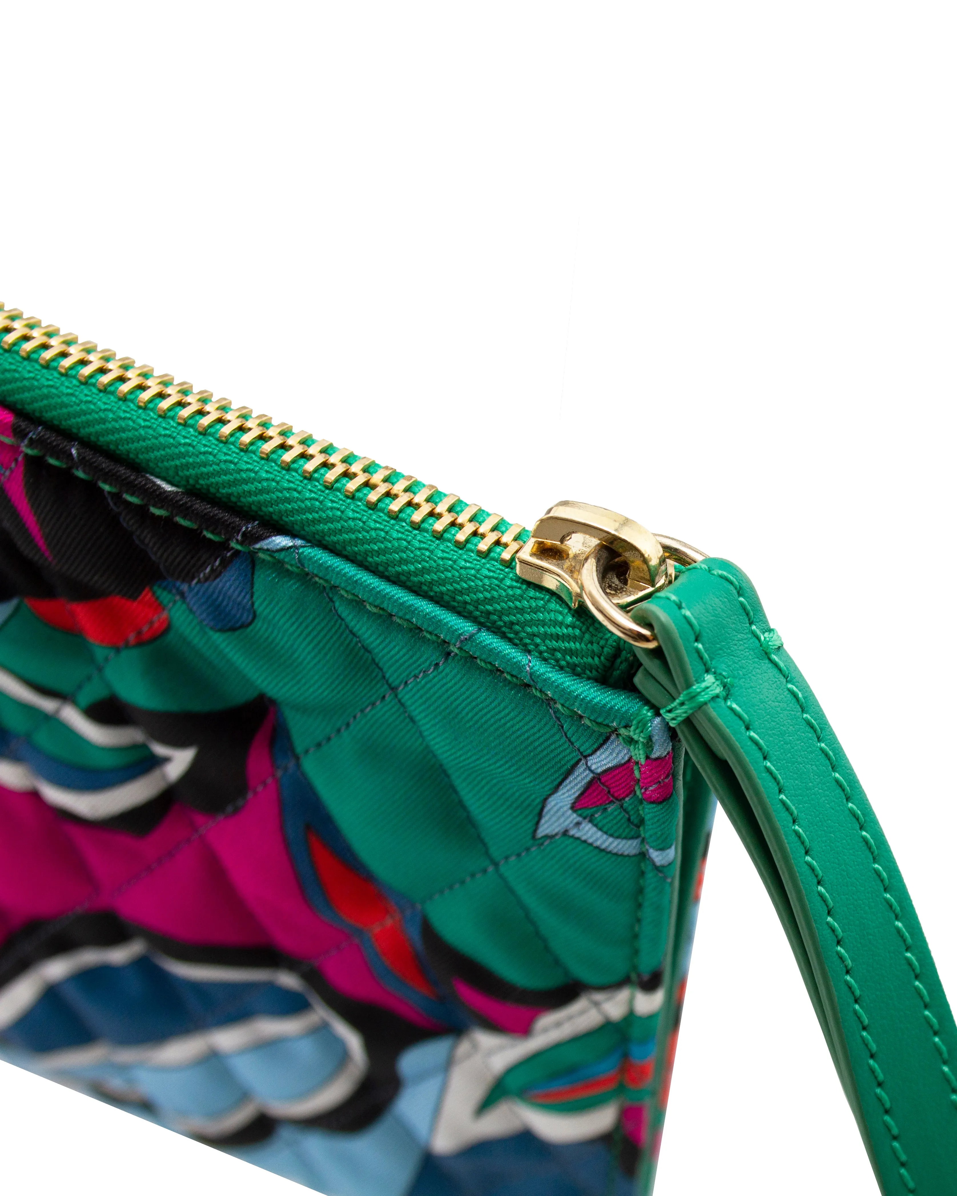 Quilted Silk Wristlet